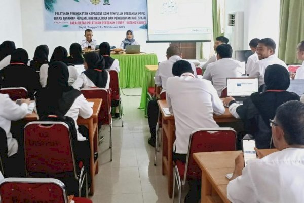 Tingkatkan Kapasitas Penyuluh Pertanian, Dinas TPHP Sinjai Bersama BBPP Batang Kaluku Gelar Pelatihan