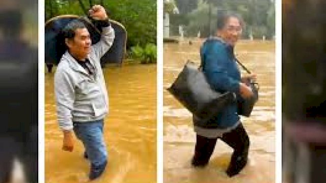 Bupati Tana Toraja Terpilih Zadrak Tombeg Terobos Banjir.