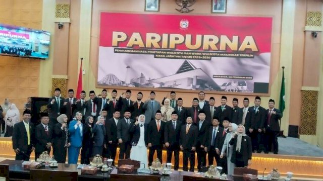 Paripurna DPRD Makassar Tetapkan Appi - Aliyah Wali Kota Dan Wakil Wali Kota Makassar Terpilih.