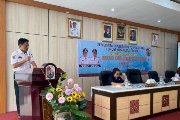 Penyusunan RKPD 2026, Pemkab Toraja Utara Gelar Forum Konsultasi Publik