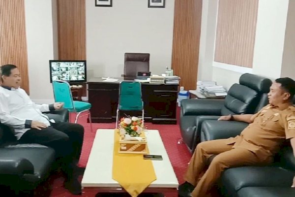 Sekkab Rudhy Sambut Wabup Tana Toraja Erianto