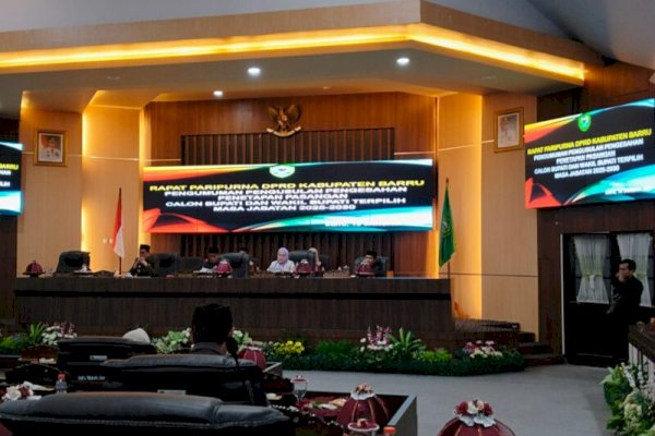 Pengumuman Bupati Barru Terpilih, DPRD Gelar Rapat Paripurna