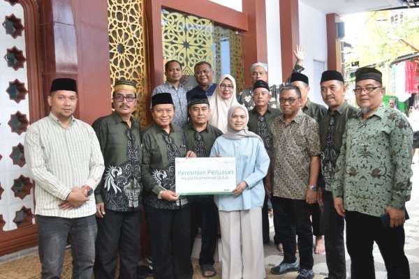 Jelang Ramadan, Bumi Karsa Bantu Perluasaan Masjid Mutmainnul Qulub Makassar