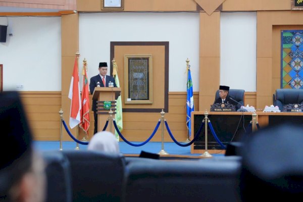 Pidato Perdana di Paripurna DPRD Pangkep, Bupati Yusran Paparkan Program 12 Pas