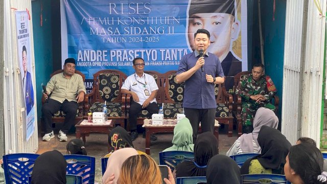 Ketua Komisi C DPRD Sulsel, Andre Prasetyo Tanta.