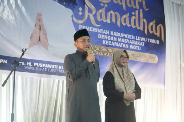 Hari Ke-3 Safari Ramadhan 1446 H, Masyarakat Padati Mesjid Al Muhajidin Wotu Lutim