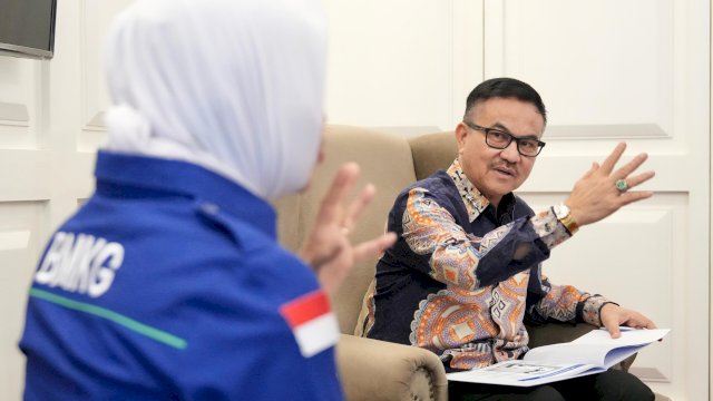 Sekda Sulsel, Jufri Rahman Menerima Kunjungan Kepala BMKG Pusat, Prof. Dwikorita Karnawati.