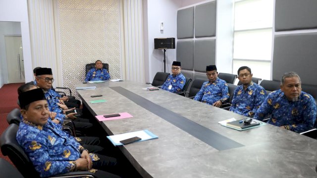 Bupati Lutim Ikuti Rakor Virtual Penandatanganan Nota Kesepahaman Terkait Agraria, Tata Ruang, dan Kehutanan.