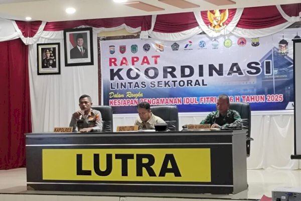 Jelang Idulfitri, Pemkab Bersama Polres Lutra Gelar Rakor Kesiapan Pengamanan