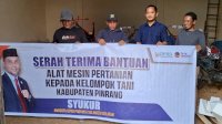 Anggota DPRD Sulsel Syukur Salurkan Bantuan Hand Traktor untuk Kelompok Tani Pinrang