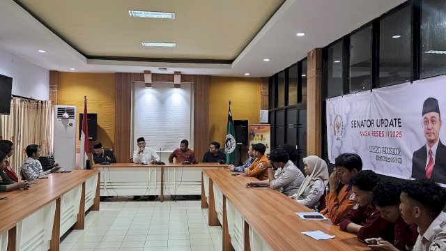 kunjungan reses Wakil Ketua DPD RI Tamsil Linrung di Universitas Negeri Makassar.