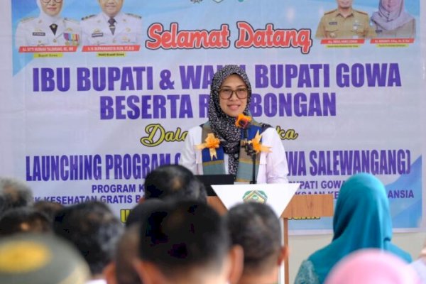 Bupati Husniah Talenrang Launching Program Gowa Sehat