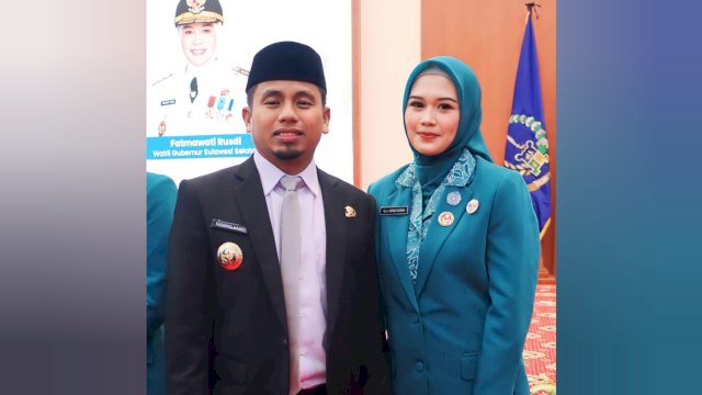 Wali Kota Parepare, Tasming Hamid Bersama Ketua TP PKK Parepare.