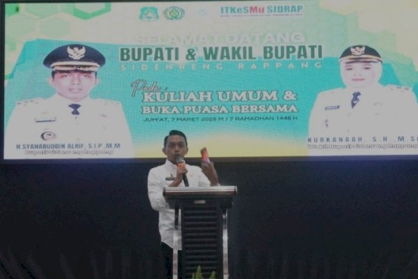 Jadi Narasumber di ITKES Muhammadiya Sidrap, Syaharuddin Alrif: Harus Transformasi Diri Menjadi Luar Biasa