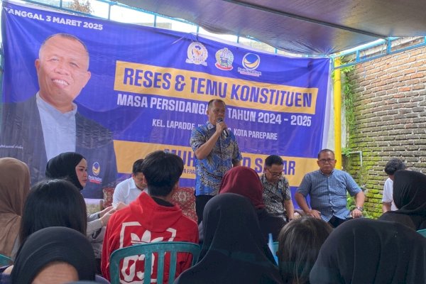 Perbaikan Jalan dan Seragam Sekolah Gratis Jadi Fokus Reses Ketua Fraksi NasDem Sadar di Lapadde