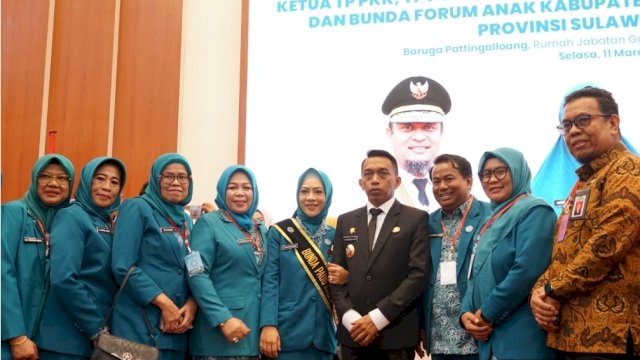 Ketua TP PKK Kabupaten Sidrap, Hj. Haslindah Syaharuddin 