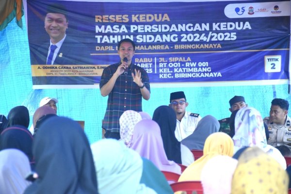 Reses di Biringkanaya, Odhika Serap Aspirasi Warga Mulai Soal Banjir hingga Pembenahan Data DTKS