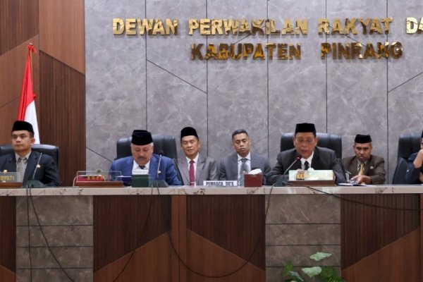 DPRD Pinrang Gelar Rapat Paripurna Penyampaian LKPJ Bupati Tahun 2024