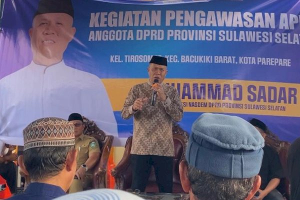Pengawasan APBD, Ketua Fraksi NasDem Sulsel Ajak Masyarakat Parepare Ikut Awasi Program Pembangunan Daerah