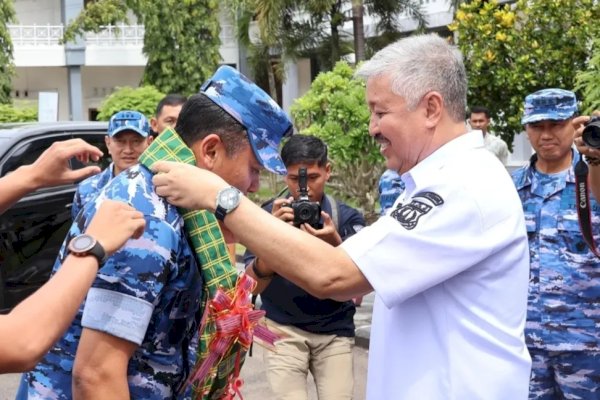 Bupati Pinrang Terima Kunjungan Komandan Lanud Sultan Hasanuddin Marsma TNI Arifaini Nur Dwiyato