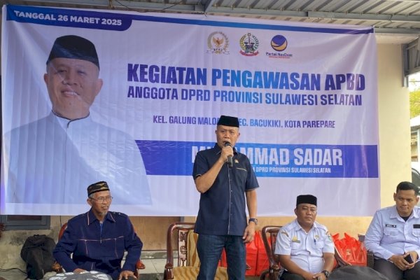 Legislator NasDem Muhammad Sadar Lakukan Pengawasan APBD 2025 di Parepare, Terima Sejumlah Aspirasi