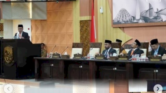 Sekretaris Bapenda Makassar Hadiri Rapat Paripurna Akhir Masa Jabatan Wali Kota.