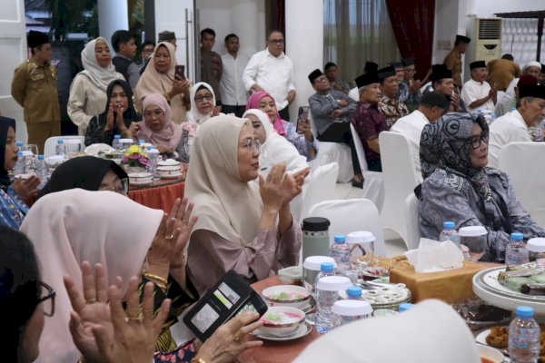 Melinda Aksa Hadiri Buka Puasa Bersama Wali Kota, Forkopimda dan Purna Bakti ASN Makassar