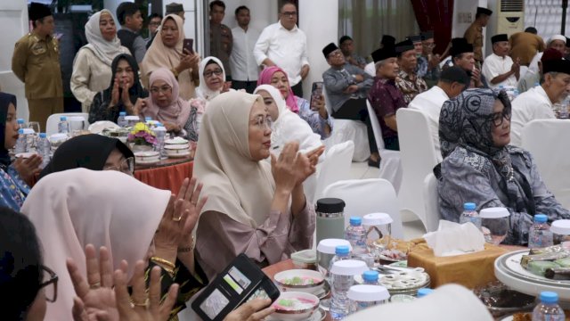 Melinda Aksa Hadiri Buka Puasa Bersama Wali Kota, Forkopimda dan Purna Bakti ASN Makassar.
