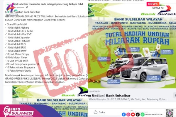 Masyarakat Dan Nasabah Diimbau Waspada Penipuan Mengatasnamakan Bank Sulselbar