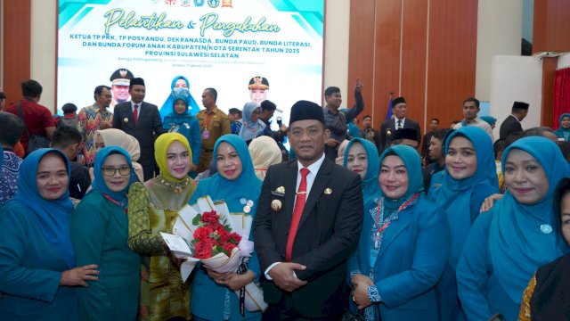 Hj. Kurniah Patahudding Resmi Jabat Ketua TP-PKK Kabupaten Luwu.