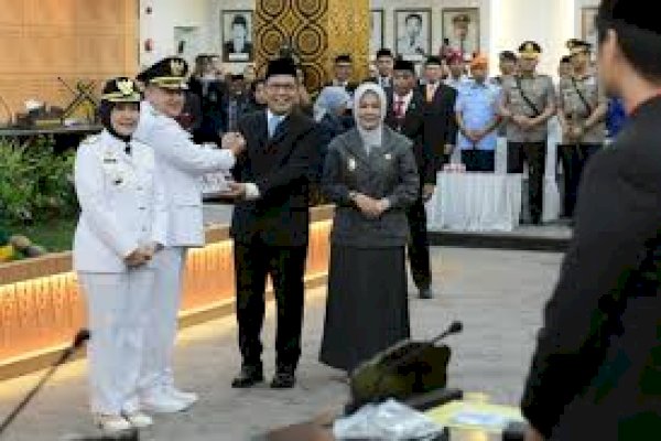 Wagub Fatmawati Rusdi Hadiri Sertijab Walikota dan Wakil Wali Kota Makasaar 