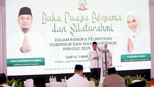 Gubernur Andi Sudirman dan Wagub Fatmawati Rusdi.