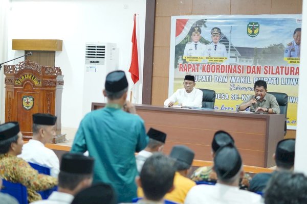 Bupati Luwu Patahudding Pimpin Rakor dengan Kades