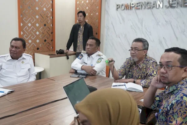 Bupati Luwu Patahudding Temui BBWS Pomjen, Bahas Kondisi Bendungan Suplesi Radda