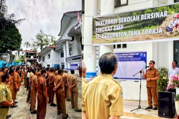 Bupati Tana Toraja Zadrak Tombeg Deklarasi Sekolah Bersinar