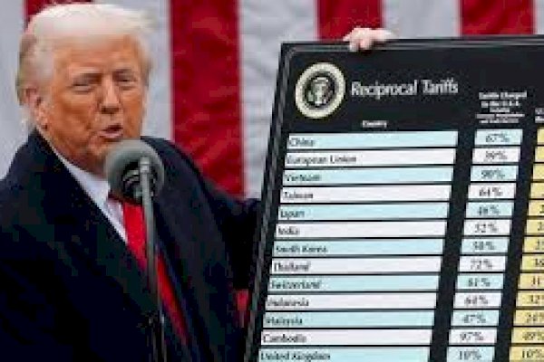 Perang Dagang Diumumkan Donald Trump, Terapkan Tarif Baru Terhadap Sejumlah Negara-Indonesia Kena 32%