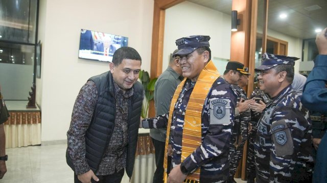 Kunker di Sulsel, Wali Kota Makassar Munafri Arifuddin Jemput KSAL Muhammad Ali di Lanud Sultan Hasanuddin