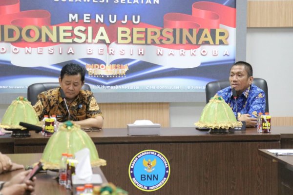 Bupati Lutim Ibas Silaturahmi ke BNNP Sulsel, Bahas Pembentukan BNK Kabupaten