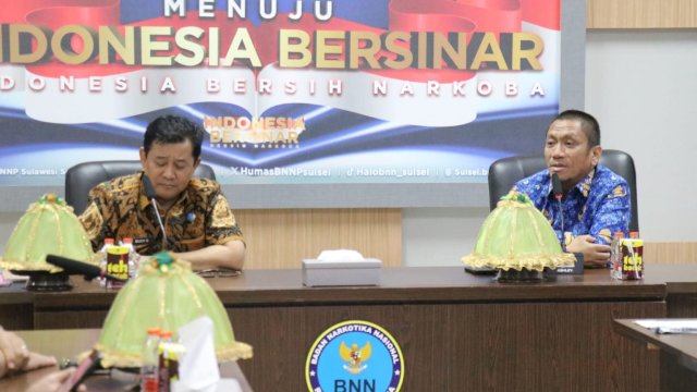 Bupati Lutim Ibas Silaturahmi ke BNNP Sulsel, Bahas Pembentukan BNK Kabupaten
