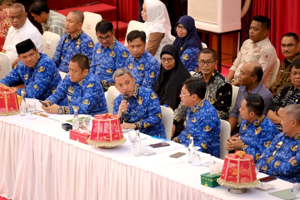 Hadiri Rakor Pemprov Sulsel, Paris Yasir Singgung Optimalisasi Sistem Pengairan dan Swasembada Pangan