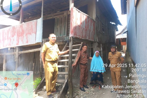 Pemkab Jeneponto Komitmen Tekan Angka Kemiskinan Ekstrem Lewa Bantuan RTLH