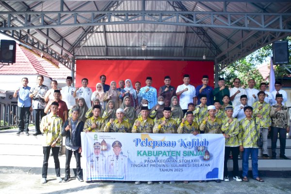 Sekda Sinjai Lepas Kafilah STQH XXIII ke Luwu Utara