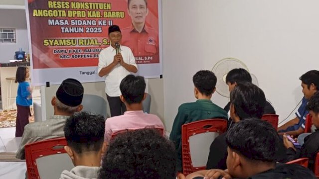 Anggota DPRD Kabupaten Barru, Syamsu Rijal.