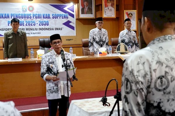 Pengurus PGRI Soppeng Periode 2025-2030 Resmi Dilantik