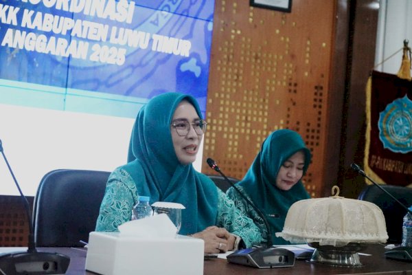 Ketua TP PKK Lutim dr. Ani Nurbani Pimpin Rakor Perdana, Dorong Sinergi dan Komunikasi Pengurus