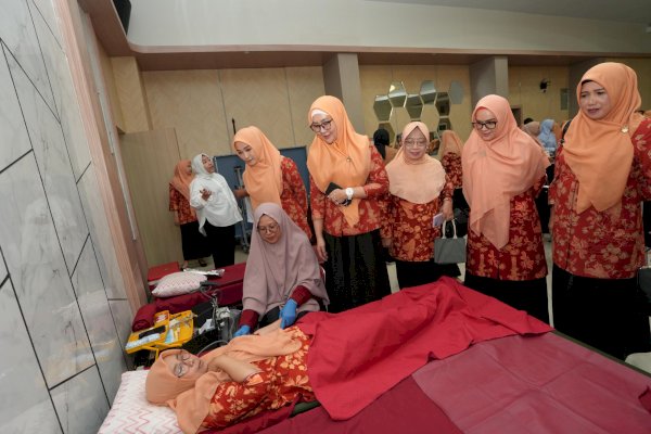 DWP Sulsel Lakukan Donor Darah di Hari Kartini, Melani Simon : Semangat Kepedulian Sosial