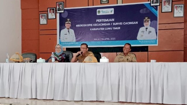 Pemkab Lutim Gelar Survei Cacingan Untuk Tekan Angka Stunting.