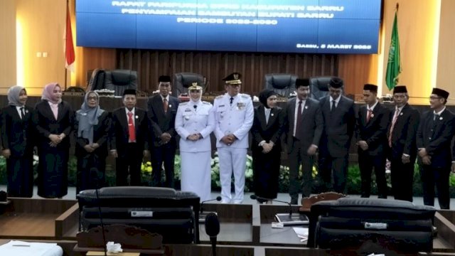 Ketua DPRD Barru Pimpin Rapat Paripurna.