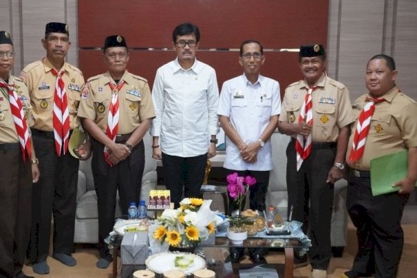 Terima Kwarcab Pramuka, Sekda Pinrang Tegaskan Dukungan Pemerintah dalam Muscab