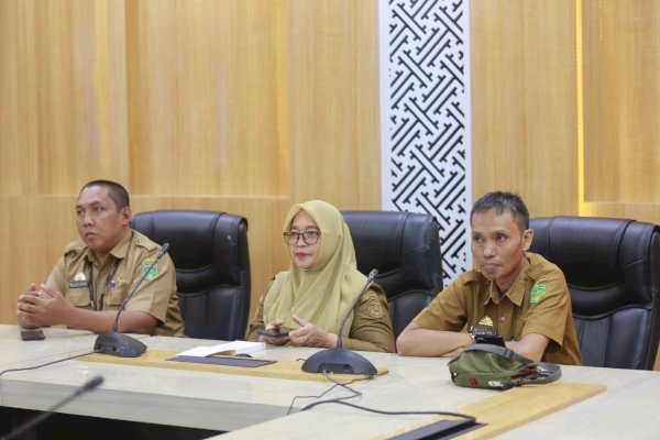 Wabup Lutim Puspawati  Ikuti Rakor Teknis Perumahan Perdesaan Secara Virtual